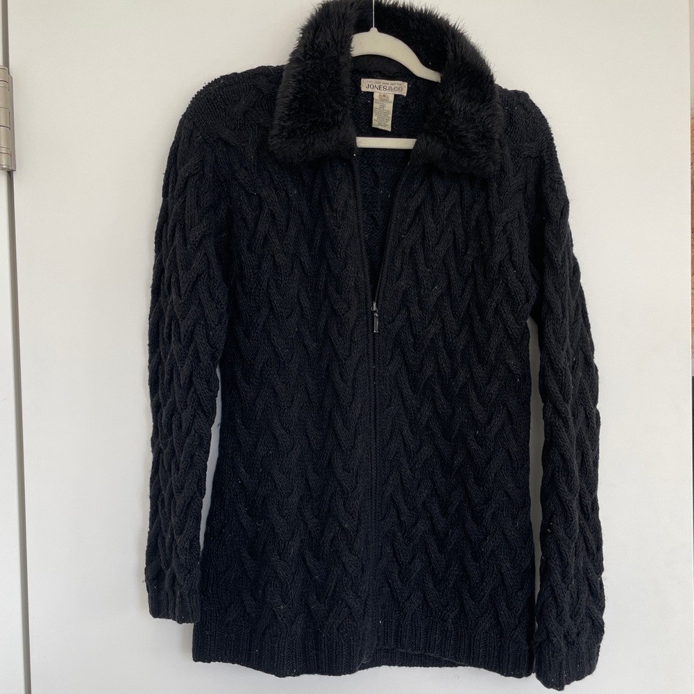 Vintage faux fur sweater